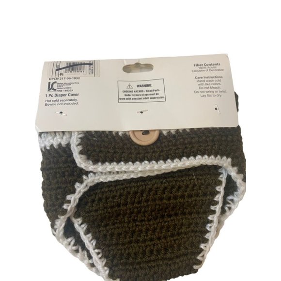 0-6 Months So'Dorable New Baby Hand Crocheted Football Diaper Cover - Picture 3 of 7